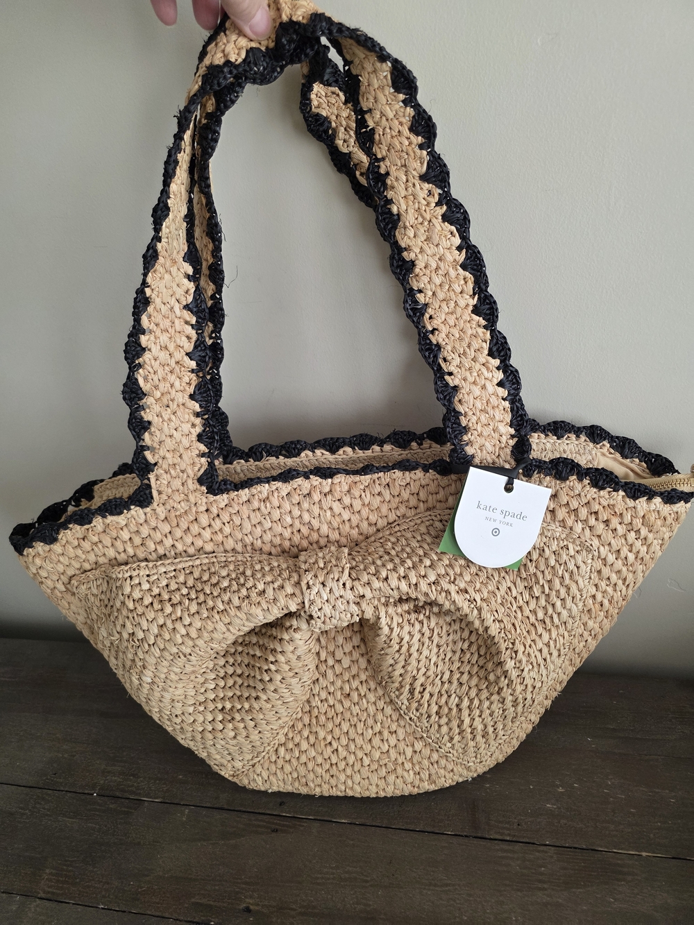 Kate Spade x Target Straw Tote NWT